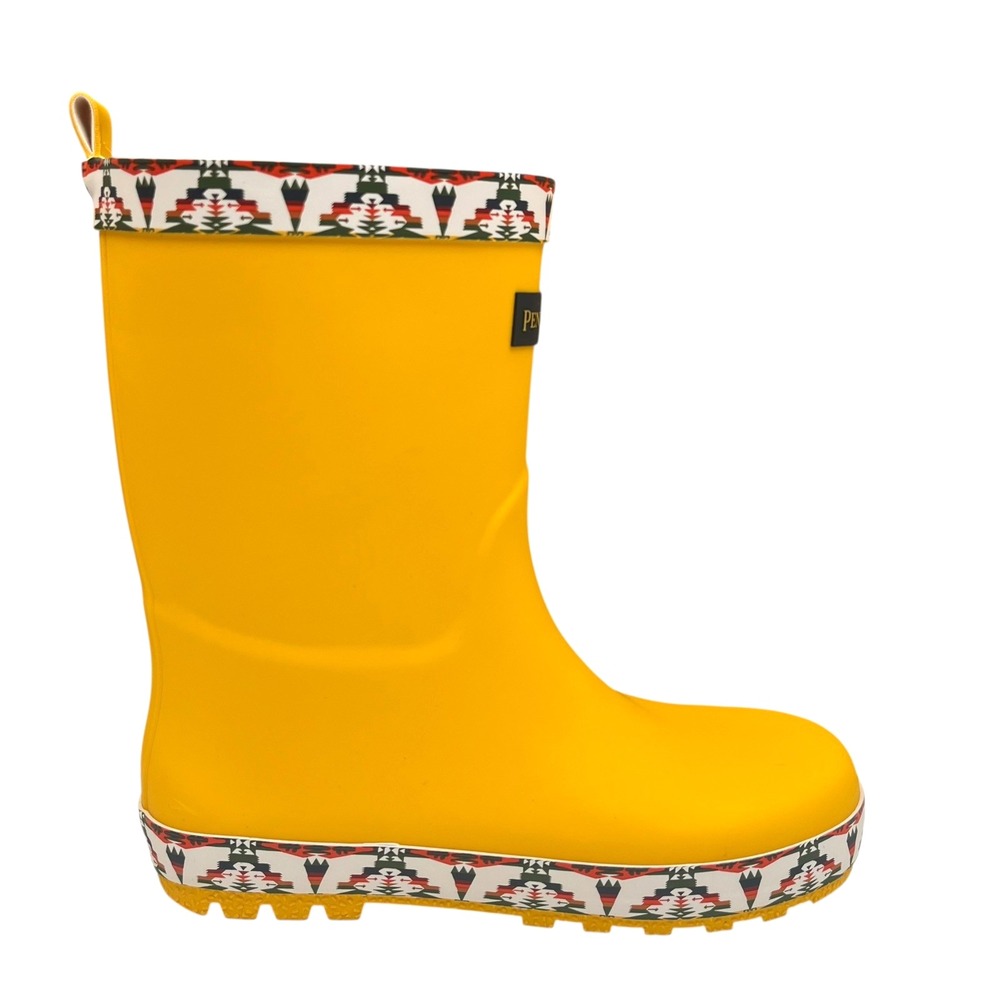 Pendleton Tucson Little Boys Rubber Mid-Calf Rain Boots Size 11/12 Yellow-Multi - Picture 2 of 10